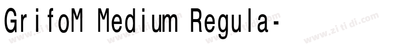 GrifoM Medium Regula字体转换